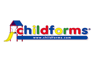 Childforms branding with slide graphic