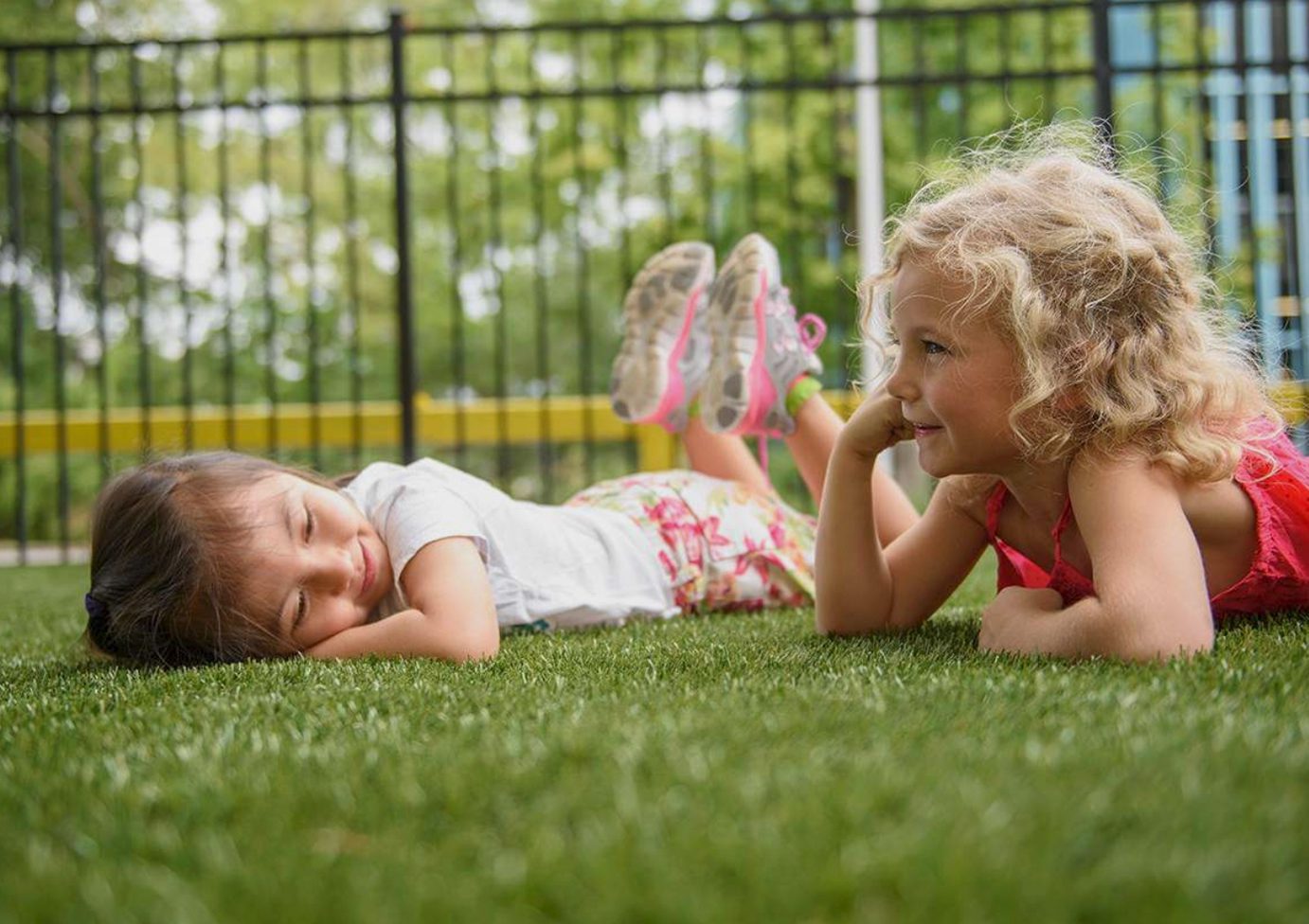 Kids enjoying outdoor playtime